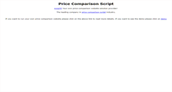 Desktop Screenshot of pricecomparisonscript.info